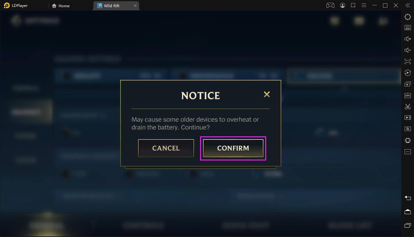 Jouer à LOL WR avec 120 FPS