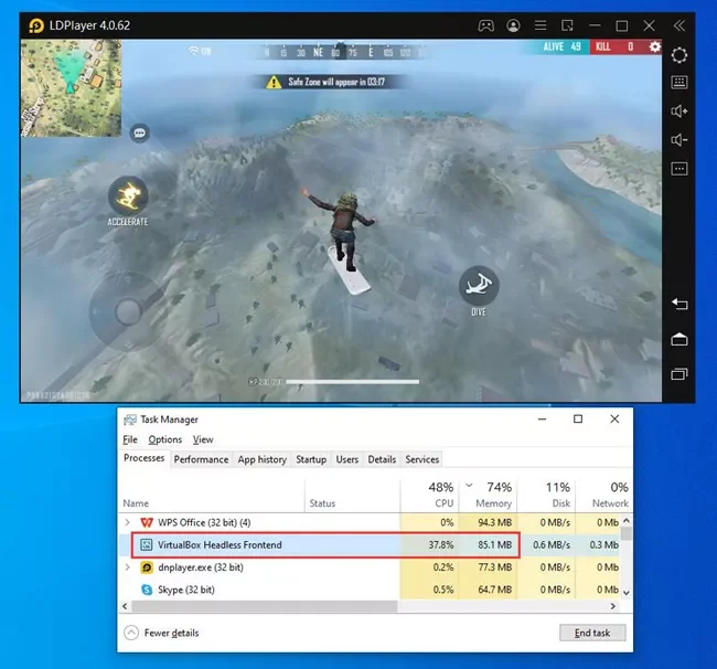 Fitur Penggunaan RAM Cerdas yang Dikembangkan di LDPlayer (Mulai dari Versi 4.0.62/3.121)